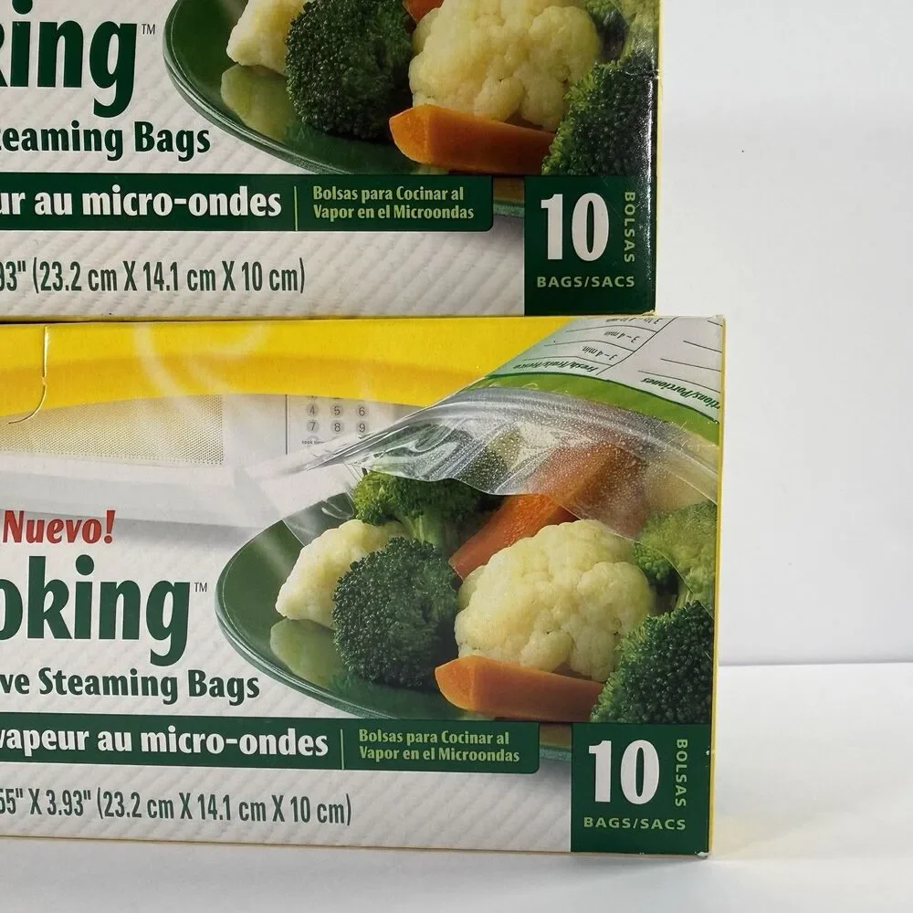 Glad Simply Cooking Microwave Steaming Bags ~ 2 NEW SEALED ~ 20ct DISCONTINUED